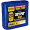 Core Tarps Heavy Duty Tarp, 40 ft L x 0.5 mm H x 30 ft W, 20 Mil, Blue, Polyethylene CT-705-30X40 - alternate 1